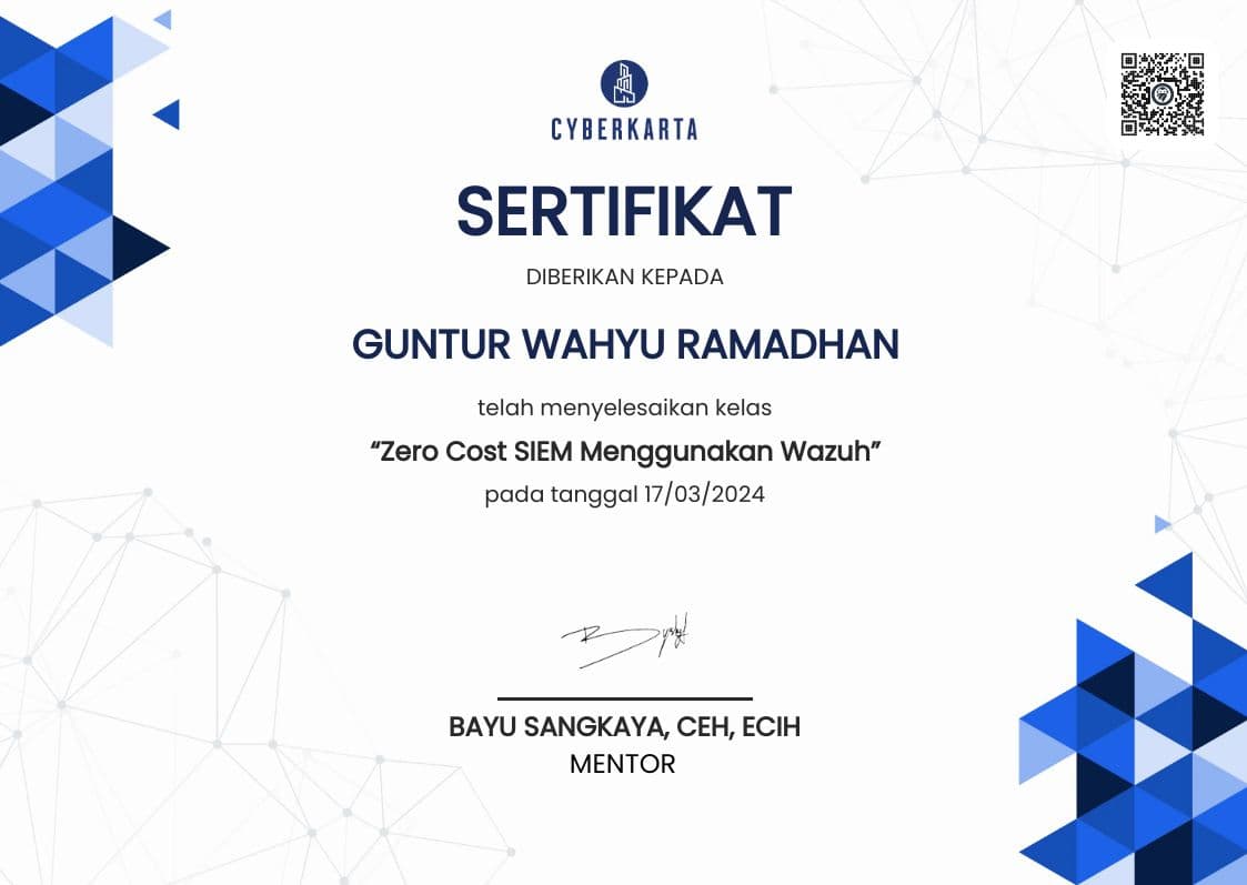 Zero Cost SIEM Menggunakan Wazuh